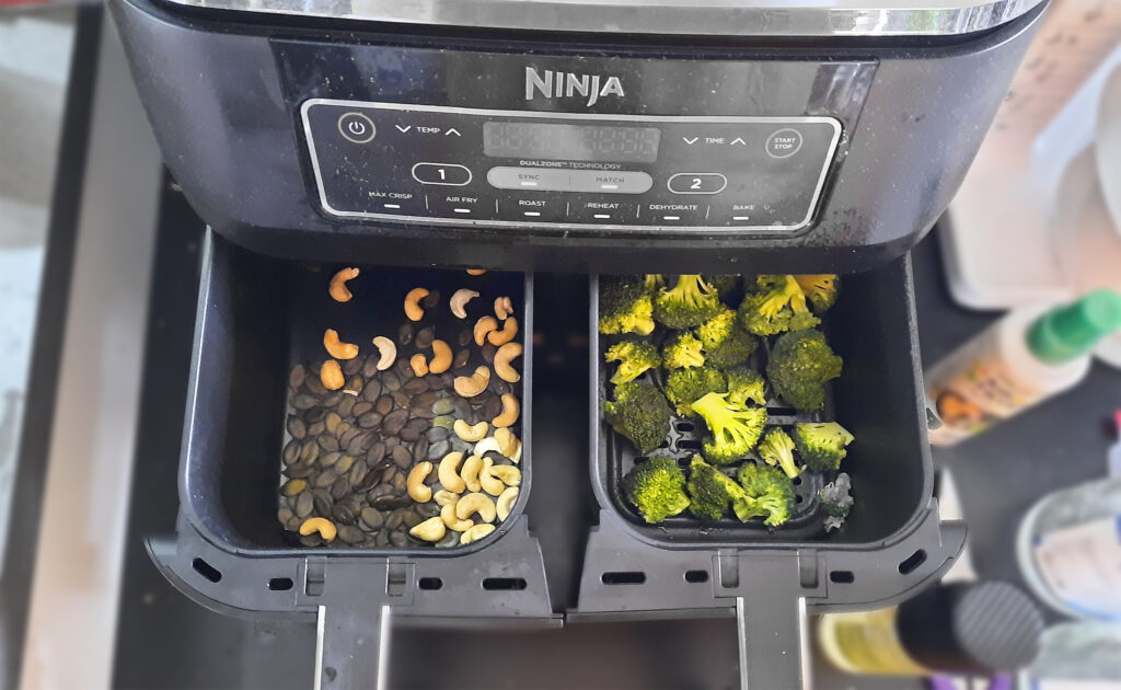 Beilagen für Indische Curry Bowl im Air Fryer rösten